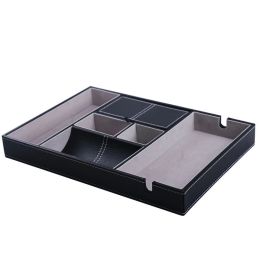 Baskets Valet Tray for Men, EDC Tray, Nightstand Organizer, Table Organizer, Charging Station, Catch All, Dresser Tray