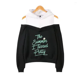 Women's Hoodies The Summer I Turned Pretty Season 2 Off Shoulder Hoodie Long Sleeve Sweatshirts Women Sweatshirt 2024 Fashion Clothes