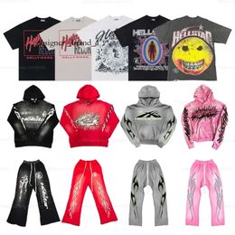 Hellstar Hoodie designer hoodie hellstar pants Graphic Tee Pullover Letter Print Long Sleeve Jumper with Pocket Tops Clothing Fashion Mens hoodie hellstar 4846