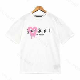 Palm Tops Summer Loose Palms Tees Angel Fashion Casual Shirt Clothing Street Cute Angels T Shirts Men Women High Quality Unisex Couple Angelshirts 377