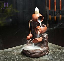 Purple Sand Smoke Backflow Incense Burner Pot By Pot Wall Censer Stick Incense Holder Creative Home Decoration G11956254