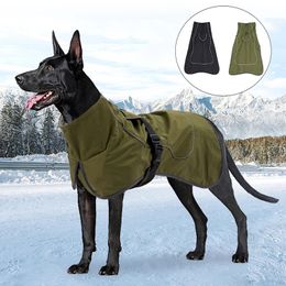 Clothes For Large Dogs Winter Warm Big Dog Vest Jacket Waterproof Pet Dogs Coat Greyhound Doberman Clothes For Medium Large Dogs 240301