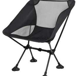 Camp Furniture Outdoor Folding Chair Portable Leisure Outdoor Beach Camping Sketching Fishing Backrest Chair Pony Stool Moon Chair YQ240315