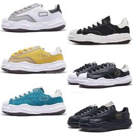 MMY Maison Mihara Yasuhiro Designer Classical Canvas Trainer Lace-up Massage Platform Shoes Trim Shaped Toe Mens Womens Sneakers 10