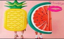 Inflatable Floats Tubes Giant Pool Float Mattress Water Toys Watermelon Pineapple Cactus Beach Swimming Ring Fruit Floatie Air 2795019