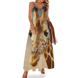 Casual Dresses Cute Giraffe Sleeveless Dress Women's Summer Clothing 2024 For Women Vintage