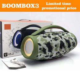 BOOMBOX 3 Portable Bluetooth Speaker IPX7 Dustproof and Waterproof 3D Subwoofer Effect Outdoor Wireless Speaker Large Capacity Battery TWS Wireless Serial Type