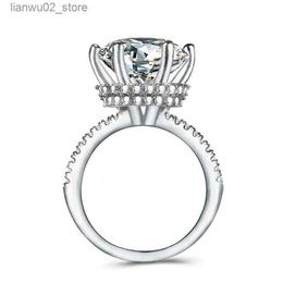 Wedding Rings Dazzling Crown Promise Ring 925 sterling Silver 3ct Diamond cz Engagement Wedding Band Rings For Women Party Jewelry Q240315