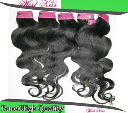 Promise Cheapest Brazilian Hair Weave processed Remy Extension 100 Human Hair 20pcslot Body Wave Real Factory 6690102