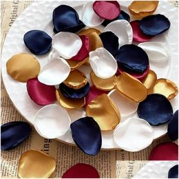 Decorative Flowers Wreaths 1000Pc Wedding Rose Petals Soft Silk Mixed Color Flower Dusty Separated Ready To Use Table Centerpieces Dhvlc