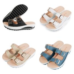 Designer Sandal Slipper Slides Shoes Mens Women Buckle Classic Mens Fashions Sandal sizes35-42 GAI Fashions Floral Slipper black white