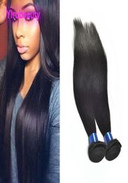 Indian Virgin Hair 2 Bundles Straight Silky Human Hair Extensions Bundle Straight Weaves Raw Double Wefts4133694