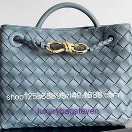Top original quality Bottgss Ventss Andiamo shoulder bags online shop Weaving 2024 New Handbag Fashion Versatile Genuine Leather With Real Logo