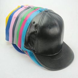 2017 New Leather Blank No brand snapback caps baseball Hats251Q