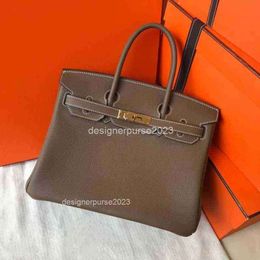 Calfsk rkinbir Ladies 2024 Bag Buckle Bags Tote Handbags Classic Shoulder Fashion Togo Lady Handheld Women Colors Lady Gold 30cm 2g0mZ8X0 METW bags SWZ5