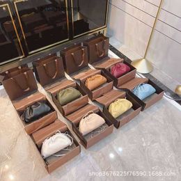 Pouch Bag Comparable to higher versions of B family cloud bag leather pleated dumpling soft shoulder crossbody lambskin