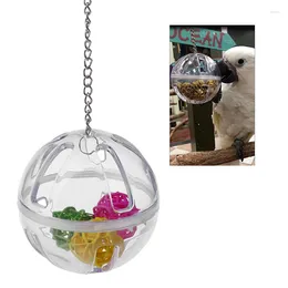 Other Bird Supplies Pet Parrot Chew Toy Acrylic Foraging Ball With Balls Inside Cage Hanging Toys Birds C42