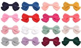 Large Hairs Bow Ties Hair Clips Baby Girls Kids Women Solid Bowknot Hairpin Hair Accessories Good Gift A3063181455
