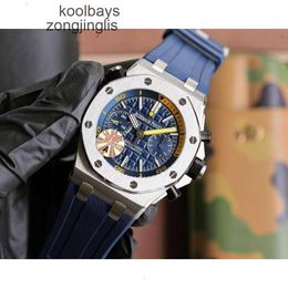 watch High quality aps luxury mens watches ap watch fruit royal oak chronograph menwatch V5V2 orologio automatic mechanical supercolen cal3124 rubber strap uh RWI2