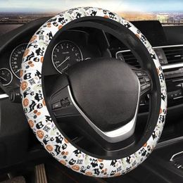 Steering Wheel Covers Halloween Party Car Cover Universal 15 In Accessories For Men Women Anti-Slip Fits Most