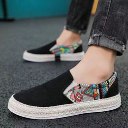 2024 New Spring Breathable Lazy Kick on Trendy Shoes Trend Versatile Boys Casual Board Shoes L3jn#