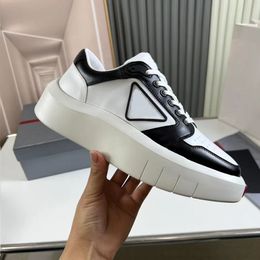 24S Luxury designer thick soles increase daddy shoes Black men's casual sports running shoes lace-up leather small white shoes flat shoes travel training skate shoe