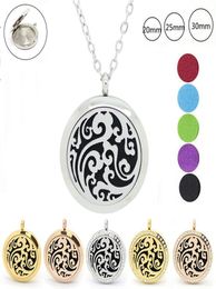 Whole With chain as gift 316l stainless steel magnetic diffuser locket necklace perfume locket pendants necklace3018675