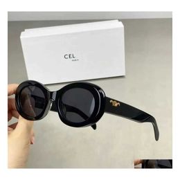 Sunglasses Retro Cats Eye For Women Ces Arc De Triomphe Oval French High Street Drop Delivery Fashion Accessories DhpbgW64S