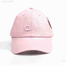 Designer Al Yoga Ball Cap Baseball Hat Fashion Summer Women Versatile Big Head Surround Show Face Small Sunvisor Wear Duck Tongue PinkF7VP