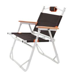 Camp Furniture Folding Beach Chair Moon Shape Fishing Outdoor Furniture Al Ultralight Chairs Foldable Stool Double Layers Oxford Camping Chair YQ240315