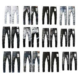 Designer Jeans For Mens Pants Purple Jeans Purple Jeans Customize Trends Distressed Black Ripped Biker Slim Fit Mans Stacked Jeans Men Baggy Jeans Hole 75 Chenghao01