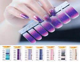 Gradient Colour DIY Nail Wraps Full Cover Nails Sticker Art Decorations Manicure Adhesive Polish Nails Light Colour Easy Move3675474