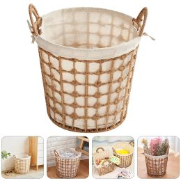 Baskets Woven Laundry Basket Portable Dirty Clothes Storage Durable MultiPurpose Household Collapsible Baskets Organiser