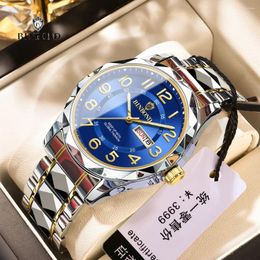 Wristwatches BINBOND Fashion Quartz Casual Business Digital Clock Men Luxury Watch Automatic Watches Mens Gold Relogio Masculino