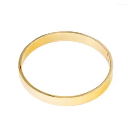 Bangle Simple Smooth Couple Jewelry Small Size Girls Gold Color Lover Plain Trendy Women Bangles