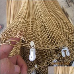 Curtain Drapes Aluminium Decorative Wire Mesh Sn Fabrics Ceiling Chain Casecade Coil Drop Delivery Home Garden El Supplies Deco Dh0Cp
