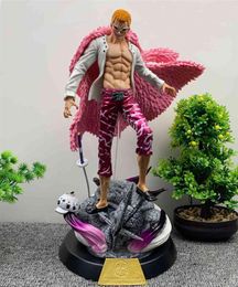 35CM One Piece Donquixote Doflamingo Anime Action Figure PVC New Collection figures toys Collection for Christmas gift Q0522280O7236703