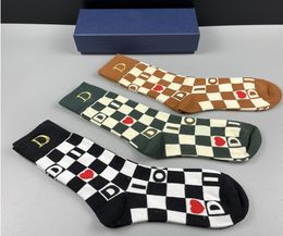 Men Women Fashion Brand Socks Luxury Letter Pattern Unisex Cotton Hosiery Party Banquet Trendy Long Stockings1782475