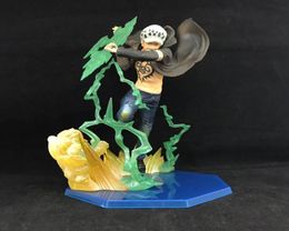 18cm PVC Anime ONE PIECE Trafalgar Law Super Fierce Battle Gamma Knife Battle Garage Kit Ornaments Toys Cool Thing Figure Gift L027661191