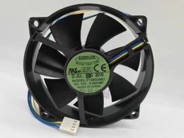 Free shipping original EVERFLOW 9cm F129025BU DC12V 0.38A 4-wire PWM circular cooling fan