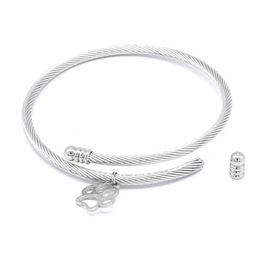 Aiovlo New Stainless Steel Adjustable Diy Charm Bracelet & Bangle Accessories Fine Bracelet Jewellery for Making Women Gift Q07192092