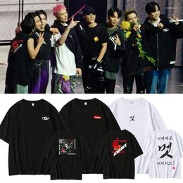 Women's T Shirts 2024 ATEEZ BREAK THE WALL T-shirt Men/Women Fashion Cotton Kpop Shirt Tees Tops