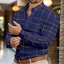 Men's Dress Shirts Summer Shirt Long Sleeve XS-6XL Fashionable Lapel Single Breasted Cardigan Real Pockets Hawaiian Casual 2024