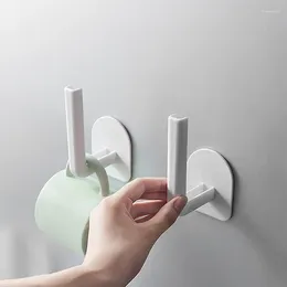 Hooks 2pcs Kitchen Self-adhesive Accessories Under Cabinet Paper Roll Rack Towel Holder Tissue Hanger Storage For Bathroom Toilet