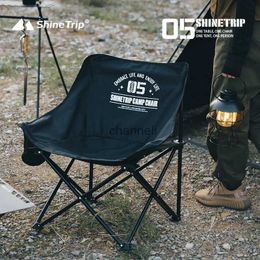 Camp Furniture Portable Folding Chair For Outdoor Camping Leisure Moon Chair Comfortable Weighing 120kg A856 YQ240315