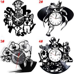 ZK20 Vinyl Clock vinyl record wood art clock 16 Colours light Support customization game logo, anime characters, stars, etc.040