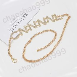 G8 Fashion Brand Letter Chains Belt For Women Casual Dress Accessories Ladies Luxury Waist Belts Designer Womens Gold Waistband GC195W