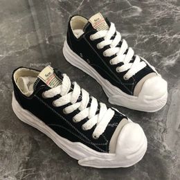 Mmy Maison Mihara Yasuhiro Canvas Sneakers Black White Grey Yellow Mens Trainers Outdoor Shoe Designer Shoes Size 36-45 27