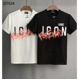 DSQ PHANTOM TURTLE Mens T-Shirts Mens Designer T Shirts Black White Back Cool T-shirt Men Summer Italian Fashion Casual Street T-shirt Tops Plus Size DT924 Discount