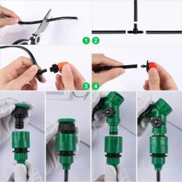 Kits Diy Drip Irrigation System 30/40m With Adjustable Drippers Automatic Irrigation Equipment Automatic Watering For Pot Garden Lawn